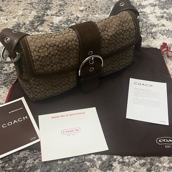 VINTAGE AUTHENTIC COACH SIGNATURE PURSE, WALLET AND MORE - Picture 2 of 16